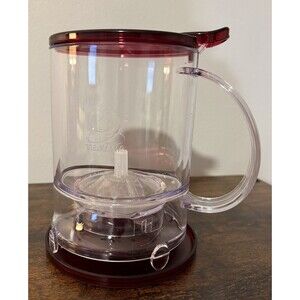 Teavana Perfectea Maker Loose Leaf Tea Infuser Pink 16 oz Drip Tray NWOT